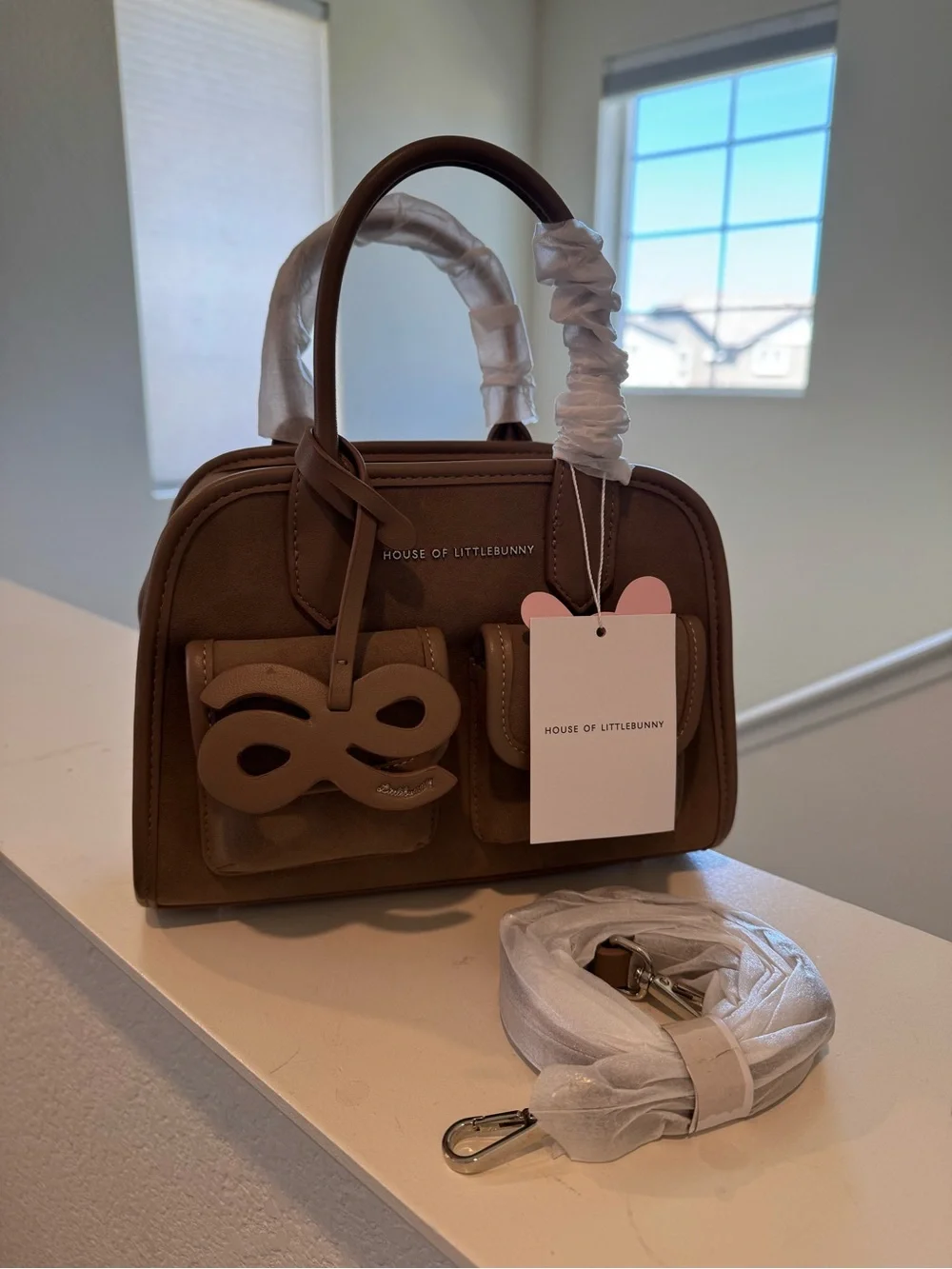 House of LittleBunny Kim 25cm Suede PU Leather in Tan
